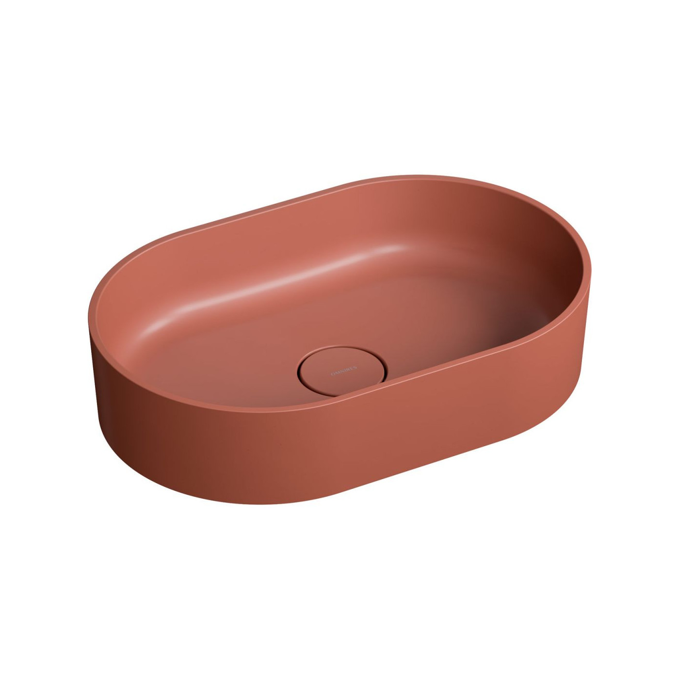Umywalka Nablatowa Ovo Terracotta Mat 55x36 OVOUNTE Omnires