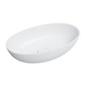 Umywalka Nablatowa Shell Biały Mat 60x35 SHELLUNBM Omnires