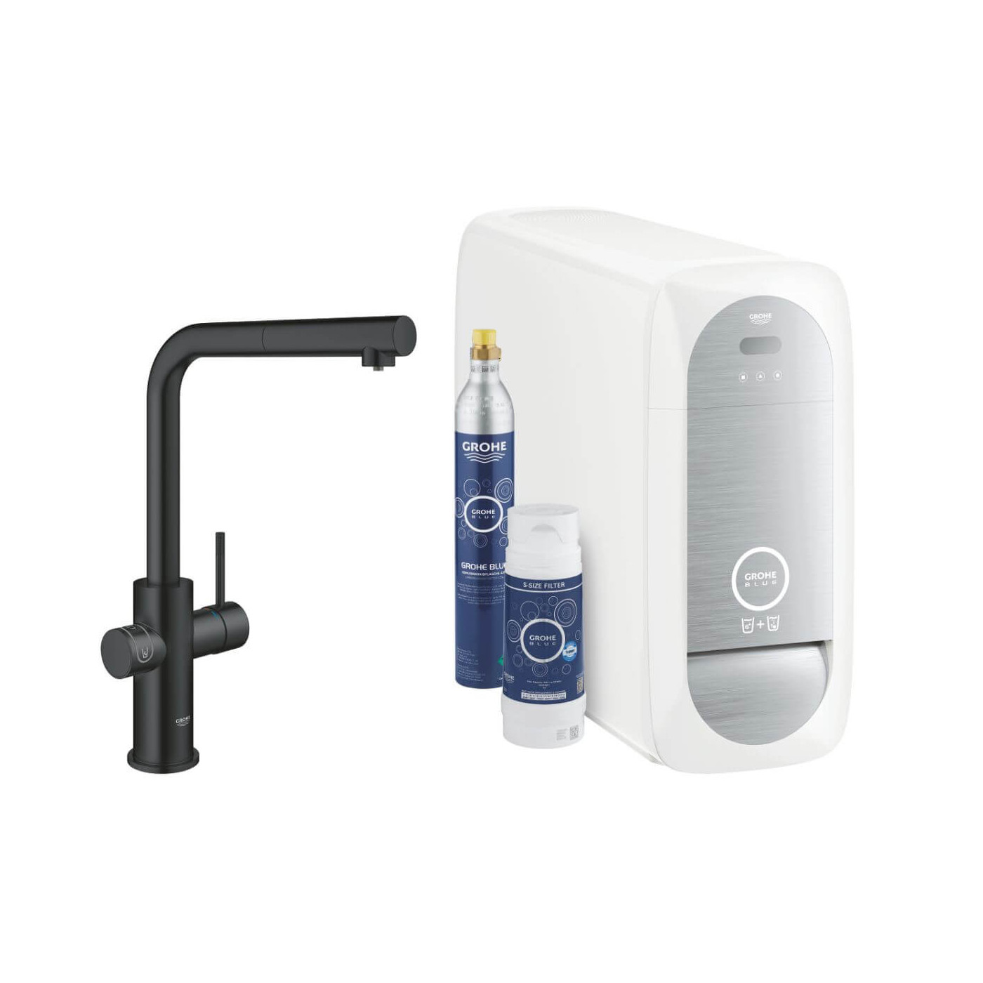 Zestaw Startowy Z Wyciąganą Wylewką W Kształcie L Grohe Blue Home 31539KS0 Grohe