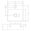 Umywalka Nablatowa Garland Biały 43x42 GARLAND420BP Omnires