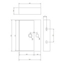 Umywalka Nablatowa Garland Biały 59,5x43,5 GARLAND600BP Omnires