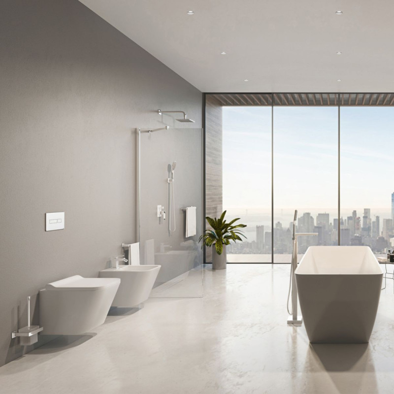 Zestaw WC Fontana Biały 48,5x34,5 FONTANAMWBP Omnires