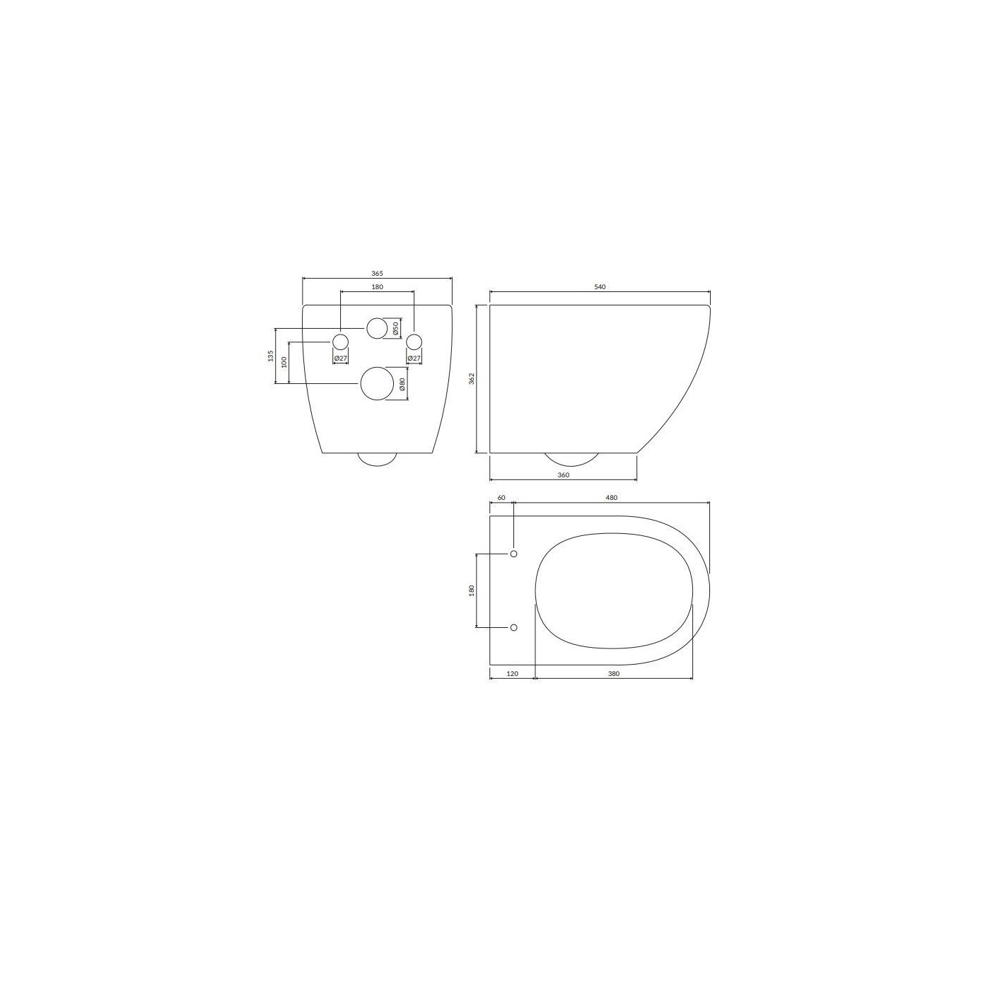 Zestaw WC Ottawa Comfort Biały Mat 54x36,5 OTTAWACMWBM Omnires