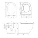 Zestaw WC Ottawa Comfort Biały 54x36,5 OTTAWACMWBP Omnires