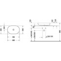 Umywalka Luv 60x40 cm Nablatowa Owalna Biała 0379600000 Duravit