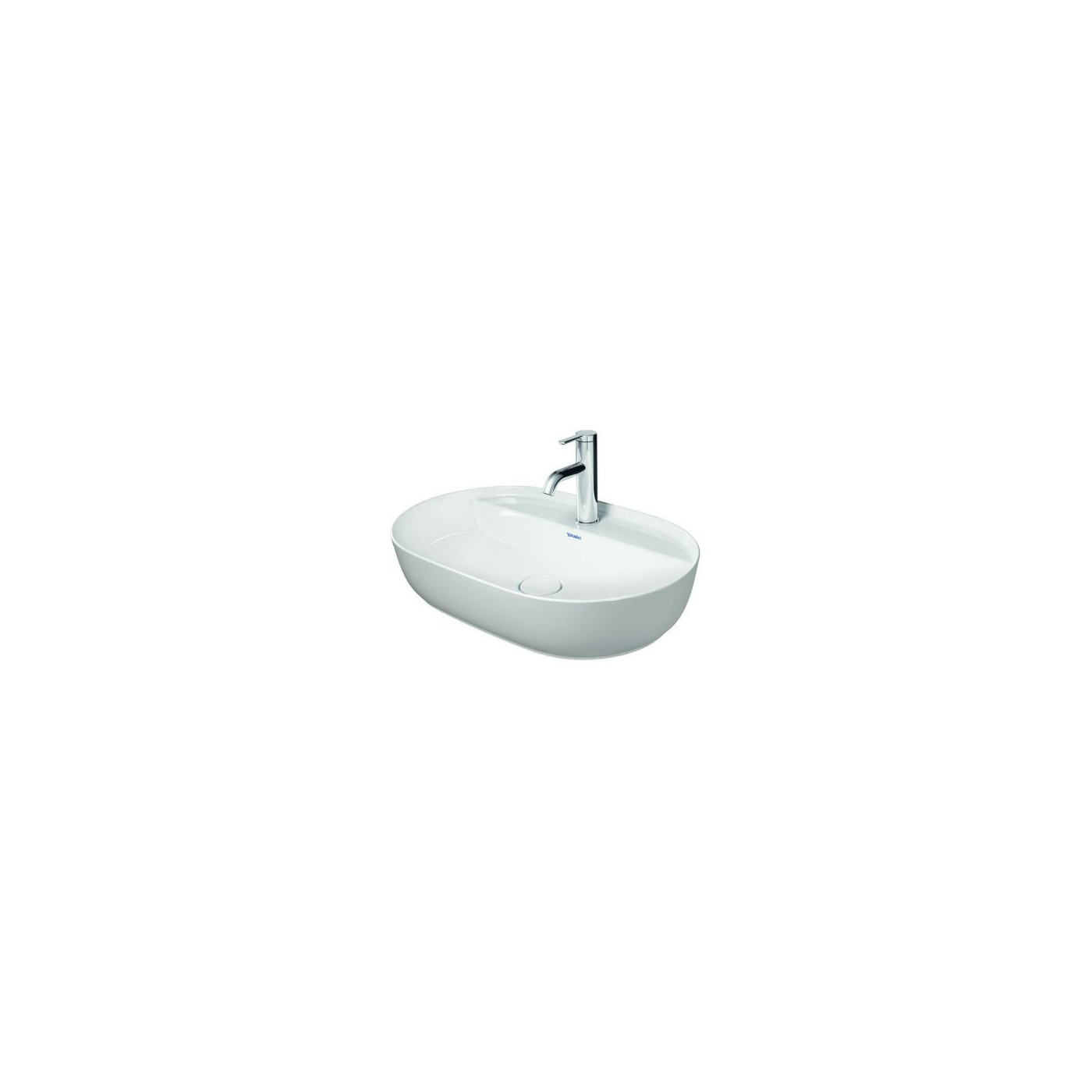 Umywalka Luv 60x40 cm Nablatowa Owalna Biała 0380600000 Duravit
