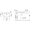 Umywalka Luv 60x40 cm Nablatowa Owalna Biała 0380600000 Duravit
