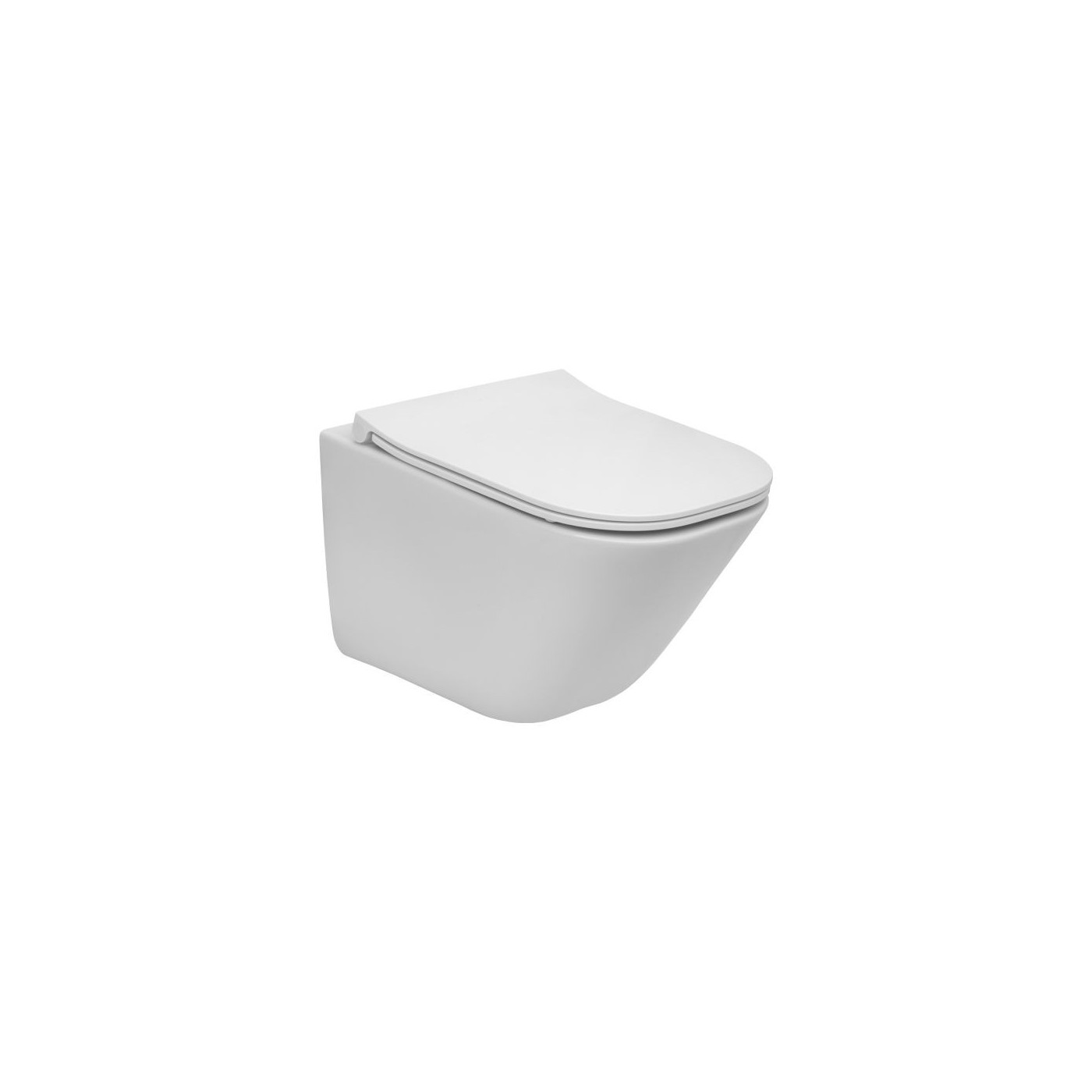 Miska WC Rimless Square Compacto Z Deską Wolnoopadającą Slim A34H473000 Roca