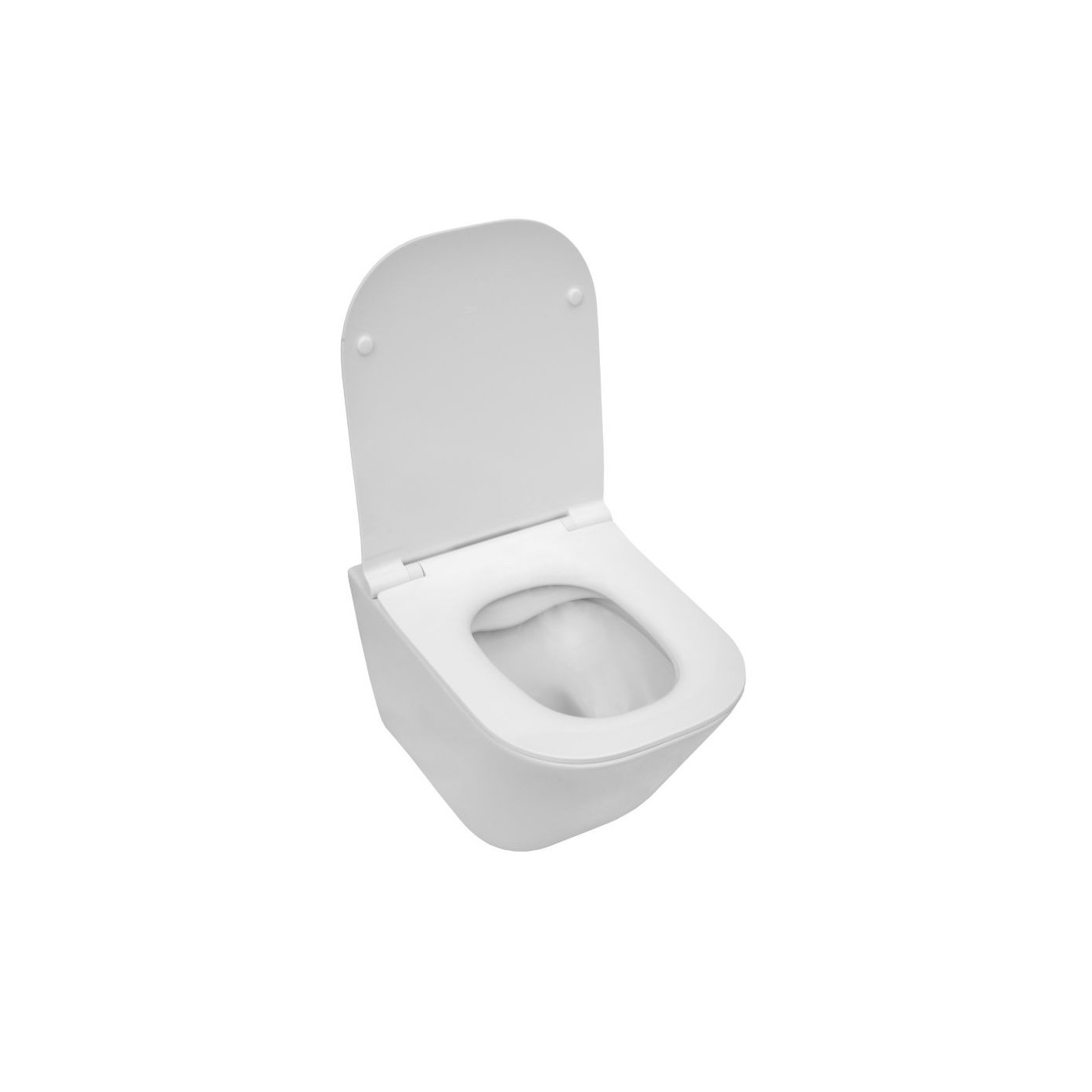 Miska WC Rimless Square Compacto Z Deską Wolnoopadającą Slim A34H473000 Roca