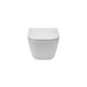 Miska WC Rimless Square Compacto Z Deską Wolnoopadającą Slim A34H473000 Roca