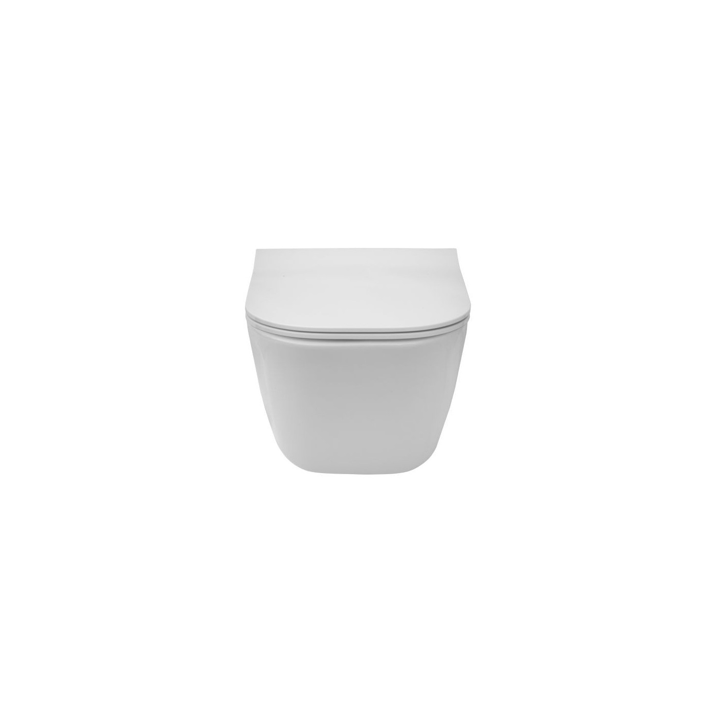 Miska WC Rimless Square Compacto Z Deską Wolnoopadającą Slim A34H473000 Roca