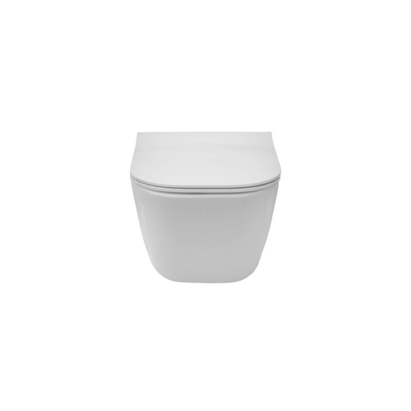 Miska WC Rimless Square Compacto Z Deską Wolnoopadającą Slim A34H473000 Roca