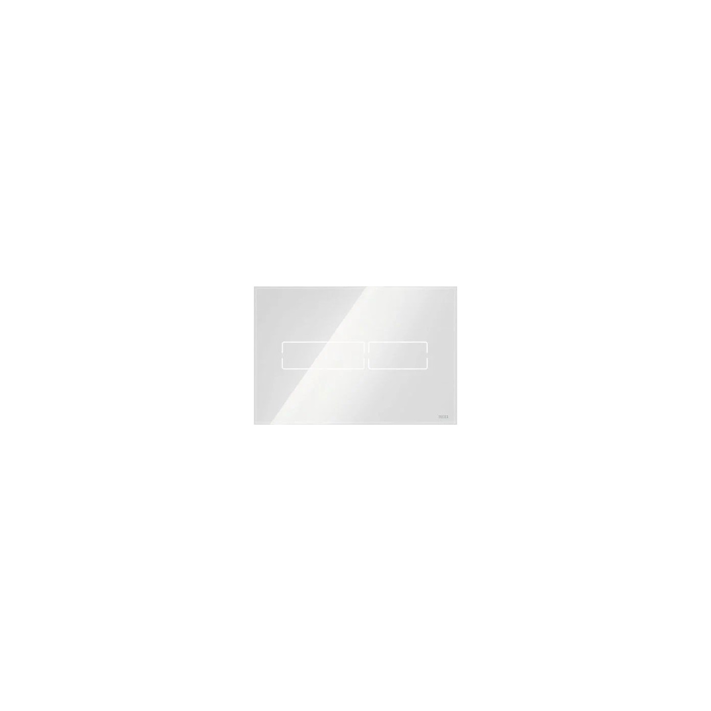 Przycisk Spłukujący Lux Mini Szkło Białe Połysk 9240960 Tece