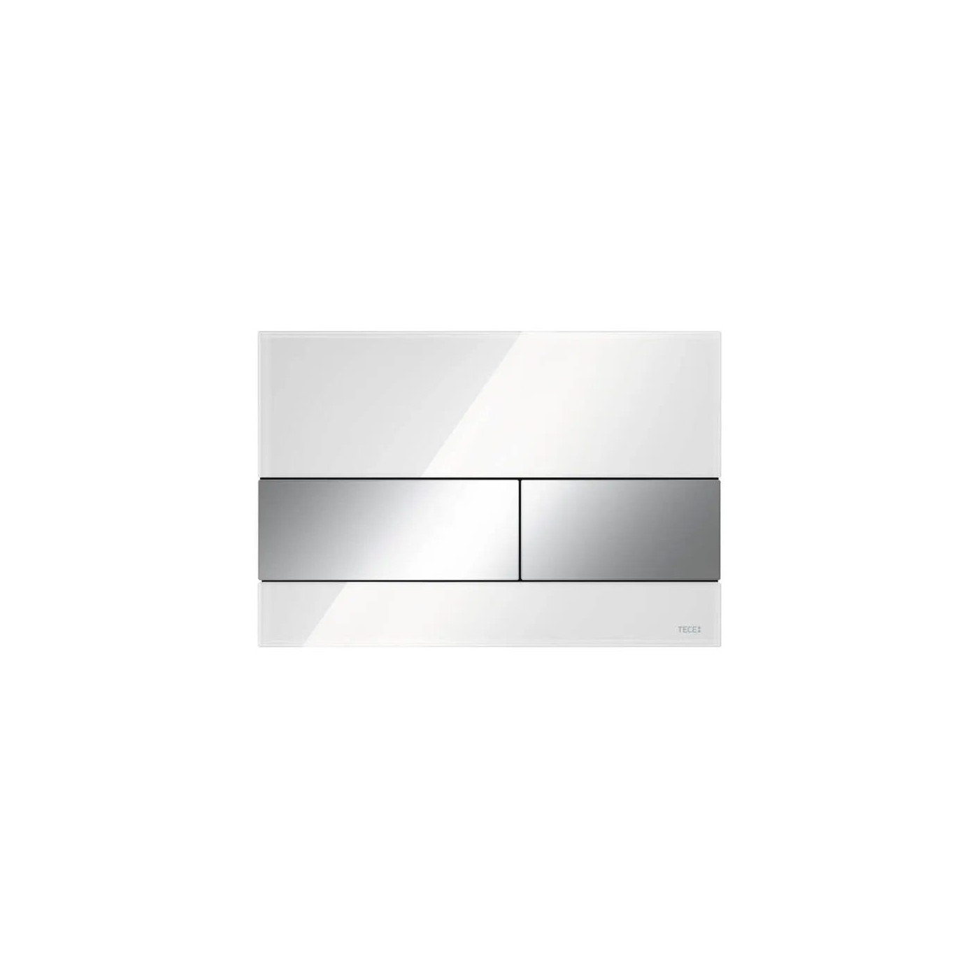 Przycisk Spłukujący Square Chrom/Szkło Białe 9240802 Tece