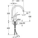 Jednouchwytowa Bateria Zlewozmywakowa Euroeco Chrom 32752000 Grohe