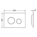Przycisk Spłukujący Loop Biały Mat 9240926 Tece