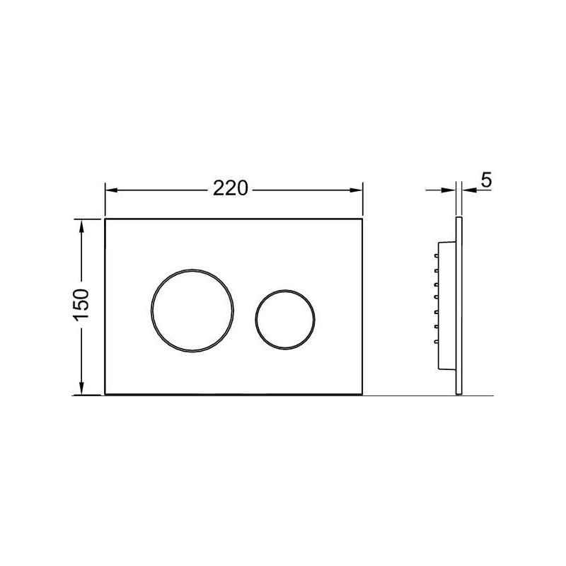 Przycisk Spłukujący Loop Nikiel Metaliczny 9240935 Tece