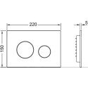 Przycisk Spłukujący Loop Metaliczny 9240936 Tece