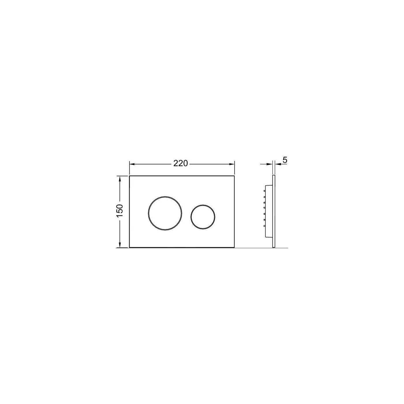 Przycisk Spłukujący Loop Metaliczny 9240936 Tece