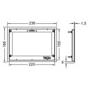 Ramka Maskująca Do WC Lux Mini Chrom Błyszczący 9240645 Tece