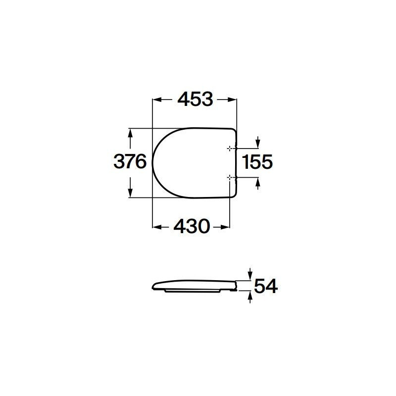 Deska WC Wolnoopadająca Access 36x70 A801232004 Roca