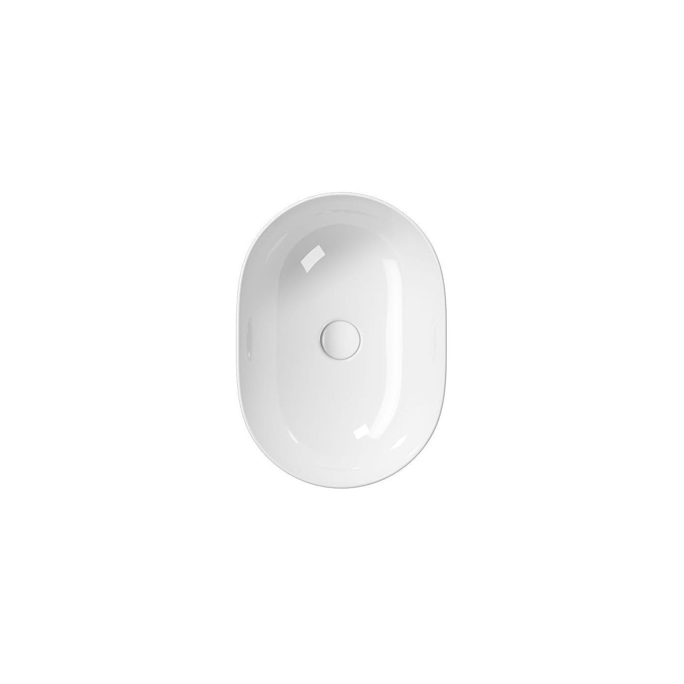 Umywalka Nablatowa Pura 50x35 Bianco Lucido 886011 GSI
