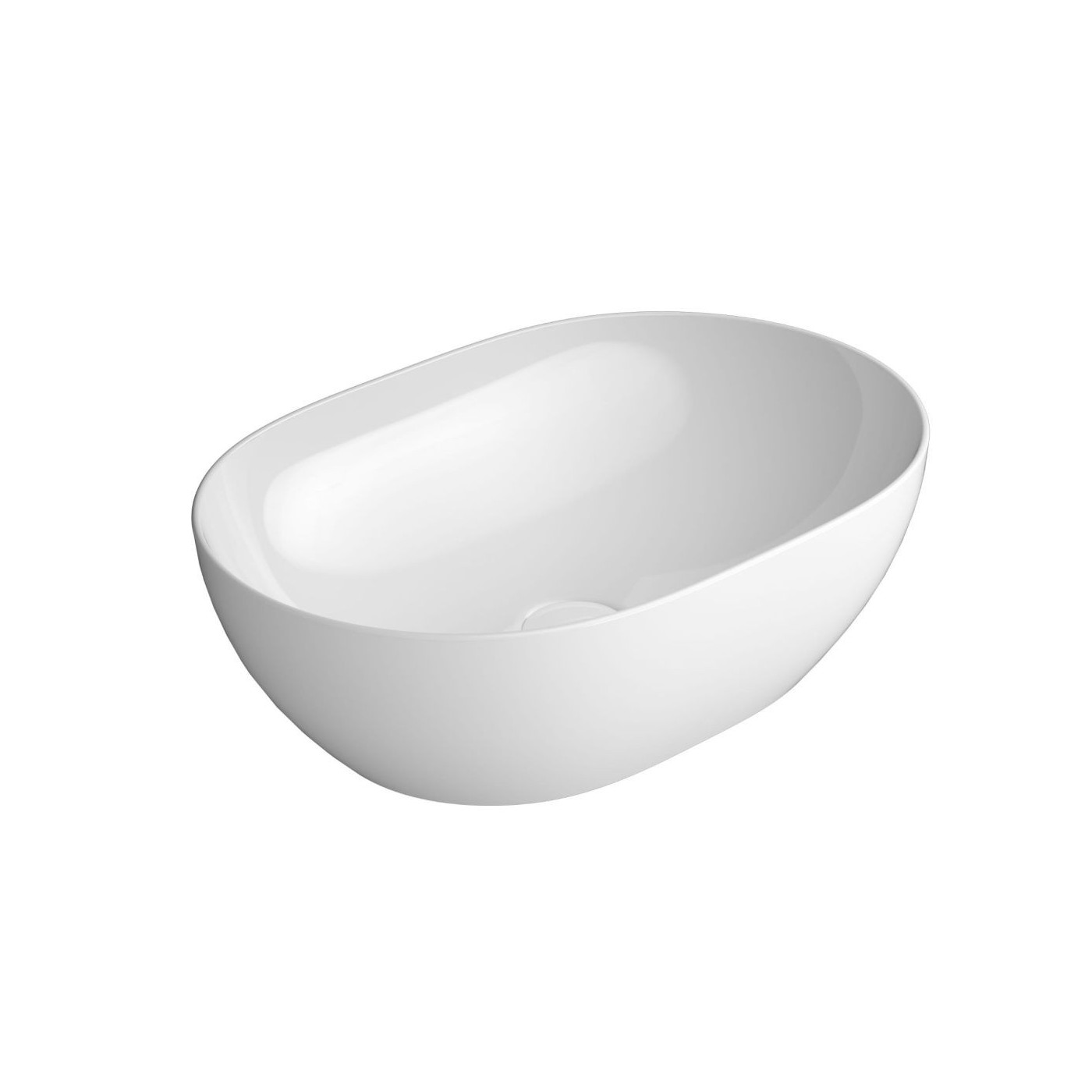 Umywalka Nablatowa Pura 50x35 Bianco Lucido 886011 GSI