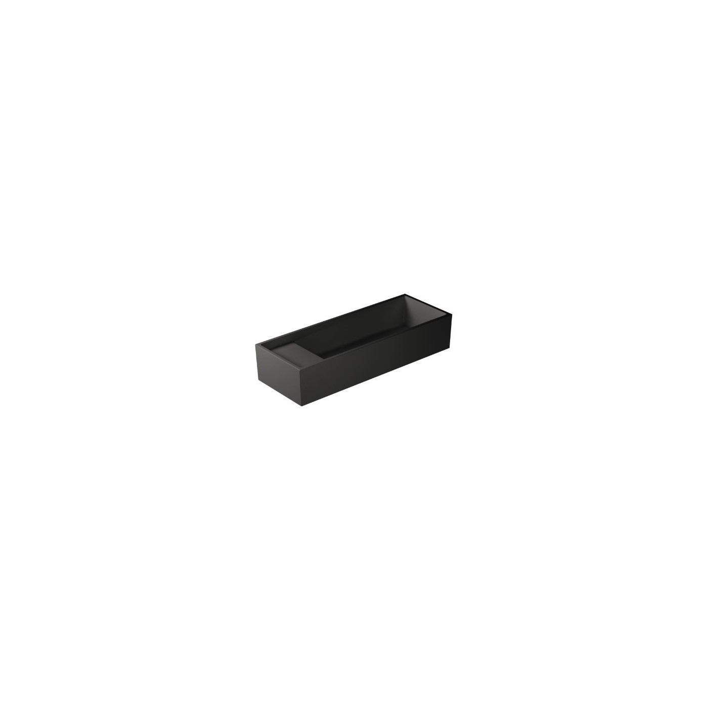 Umywalka Nablatowa Next Narrow 100x37 Nero Mat 7505NEMT Galassia