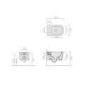Miska WC Meg 11 55x35 Nero Mat 5486NEMT Galassia