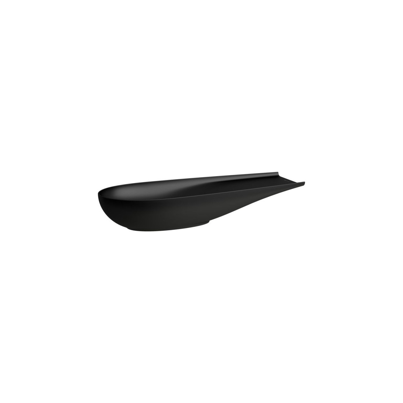Umywalka Nablatowa Ilbagnoalessi 100x38 cm Czarny Mat H8189747161121 Laufen