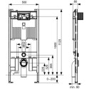 Stelaż Do WC TeceProfil Ze Spłuczką Octa II 9300502 Tece