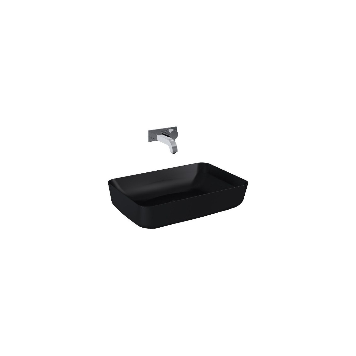 Umywalka Nablatowa Nomia 50 Black Mat 145291 Elita