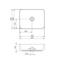 Umywalka Nablatowa Nomia 50 Black Mat 145291 Elita