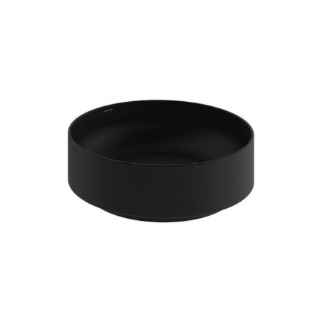 Umywalka Ceramiczna Nablatowa Okrągła 40X40 Resa Czarny Mat 58CW1039 Kludi