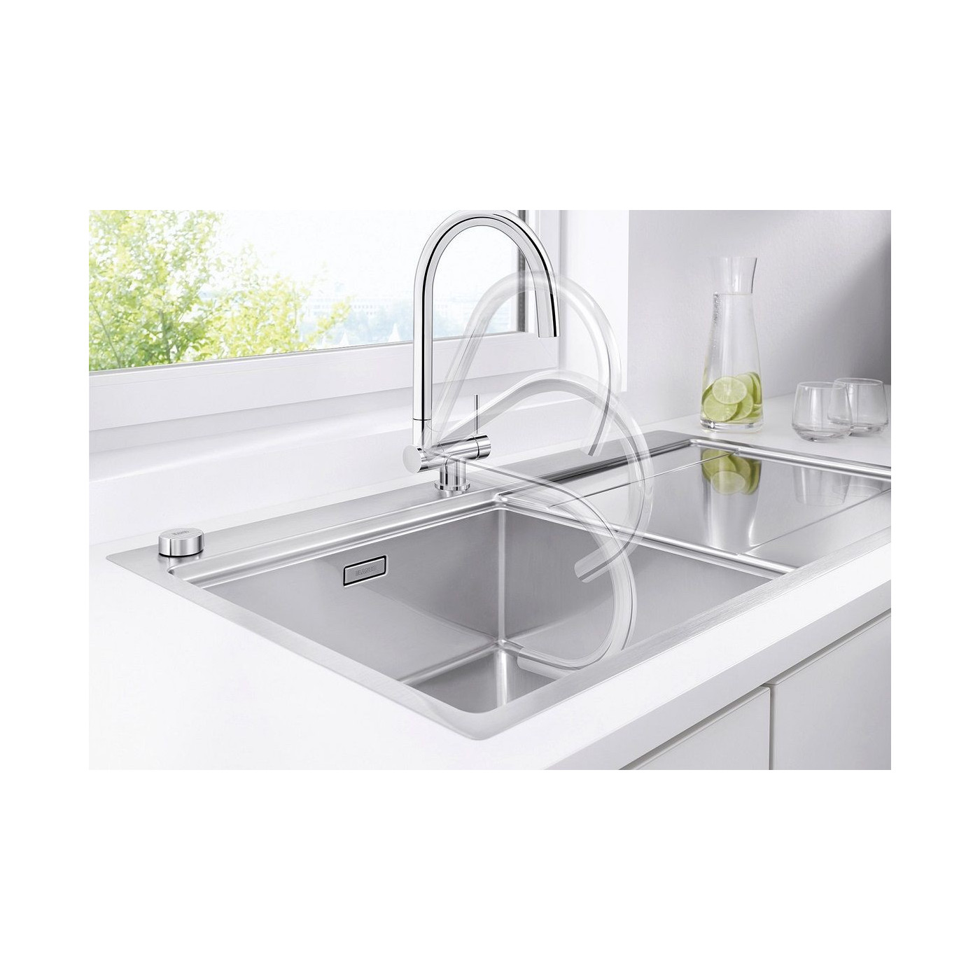 Bateria Kuchenna Do Montażu Przed Oknem Coressa F Chrom 521543 Blanco