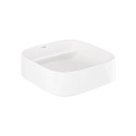 Umywalka Ceramiczna Nablatowa Kwadratowa 40X40 Resa Biały 58CW3043 Kludi