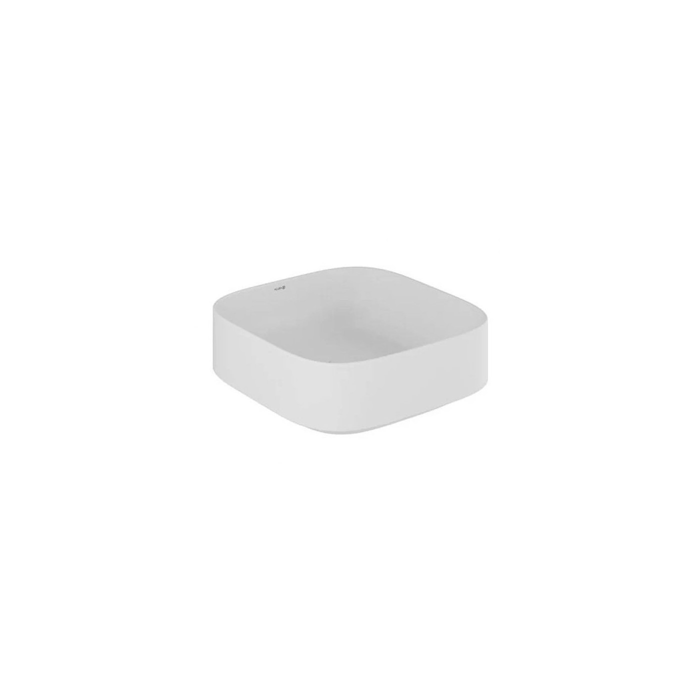 Umywalka Ceramiczna Nablatowa Kwadratowa 40X40 Resa Biały Mat 58CW3053 Kludi