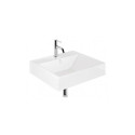 Umywalka Ceramiczna Podwieszana Prostokątna 61X50 Z Otworem Na Baterię Resa Biały 59WW6143 Kludi