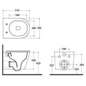 Zestaw Miska WC Wisząca Rimless Oceano.2 Z Deską Wolnoopadającą OC013+OC007S Althea