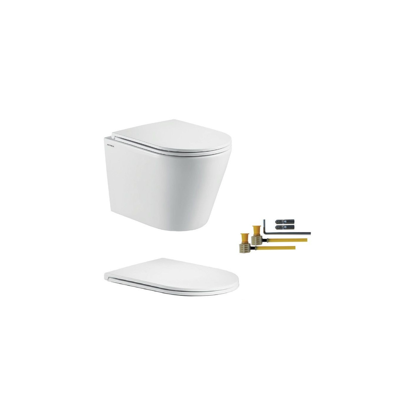 Zestaw Miska WC Wisząca Rimless Oceano.2 Z Deską Wolnoopadającą OC013+OC007S Althea