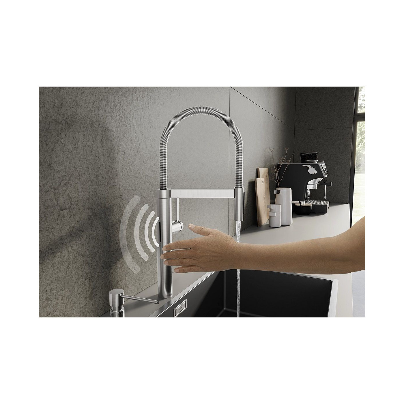 Bateria Kuchenna Elektroniczna Culina-S II Sensor PVD Steel 527462 Blanco