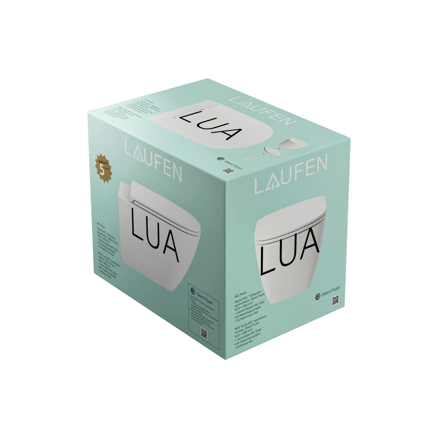 Zestaw Miska Podwieszana Lua Advanced Silent Flush 3w1 Z Deską Wolnoopadającą H8660820000001 Laufen