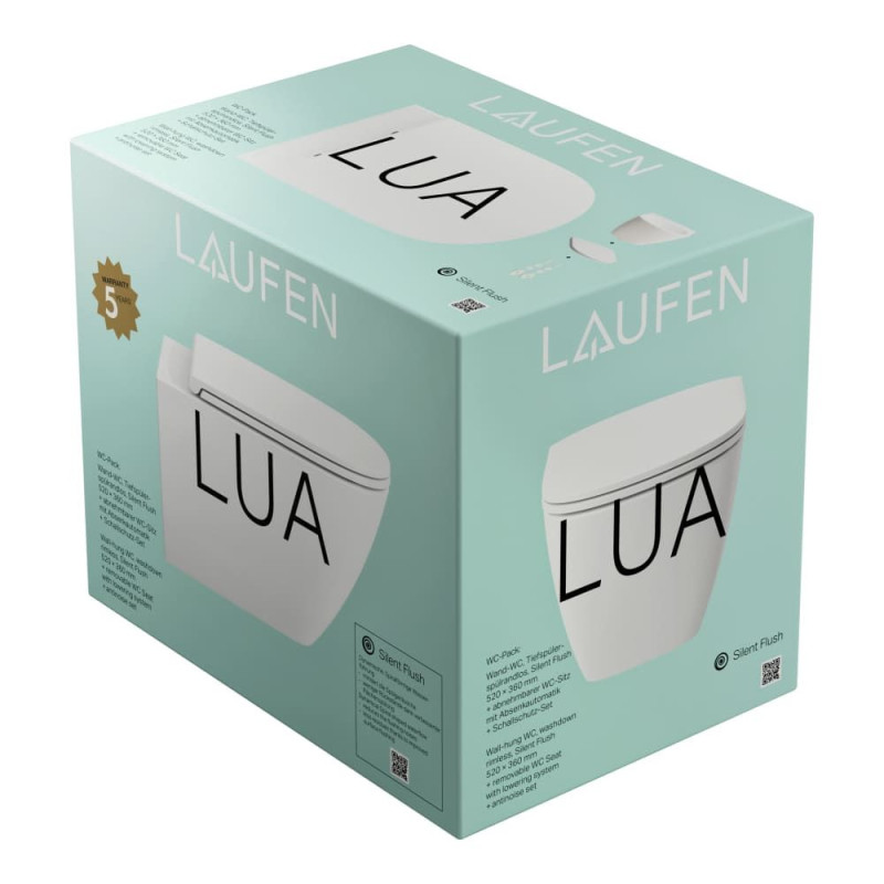 Zestaw Miska Podwieszana Lua Advanced Silent Flush 3w1 Z Deską Wolnoopadającą H8660820000001 Laufen