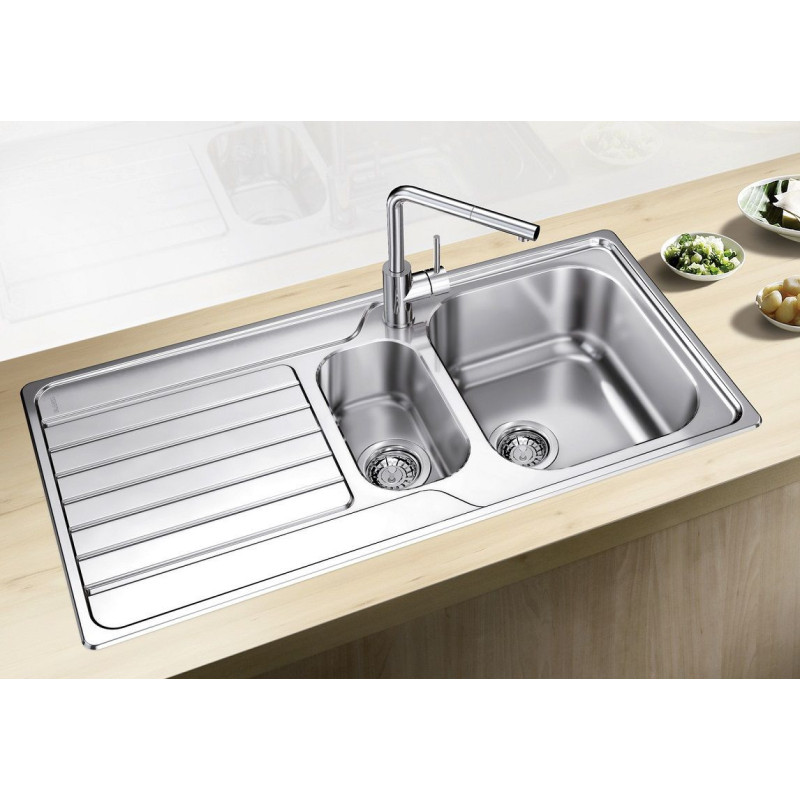 Zlewozmywak Stalowy Dinas 6 Stal 523375 Blanco