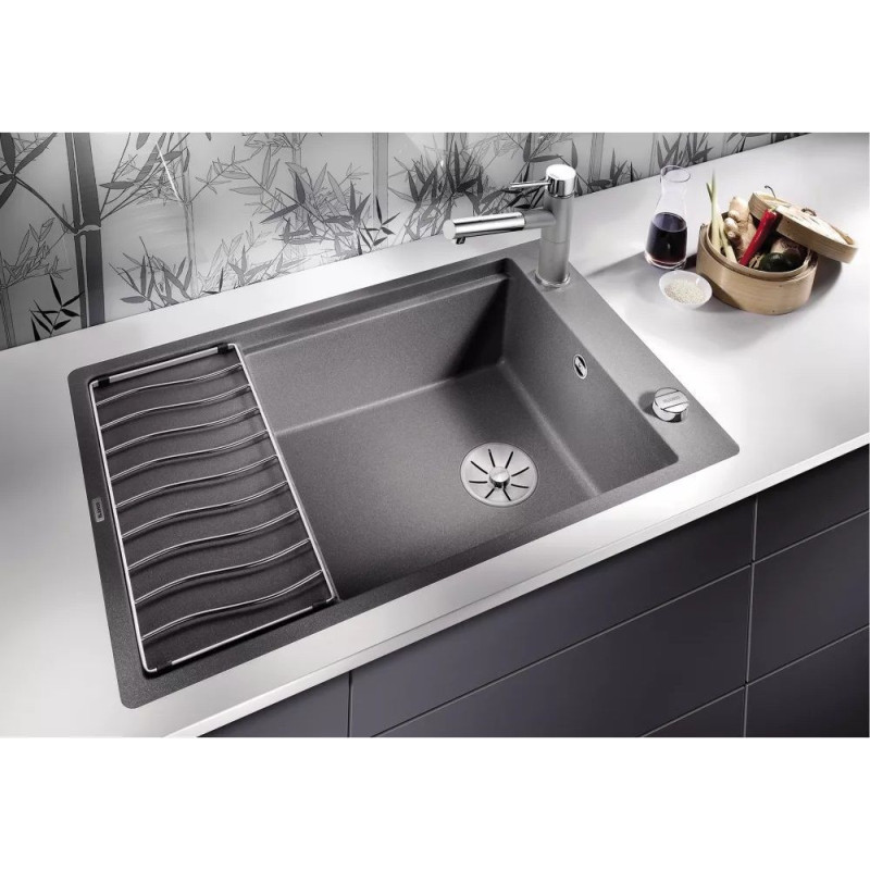 Zlewozmywak Kompozytowy Elon XL 6 S-F Czarny 525884 Blanco