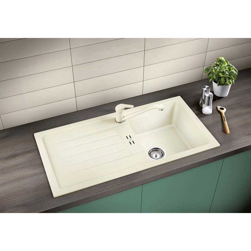 Zlewozmywak Kompozytowy Favum 45 Czarny 526081 Blanco