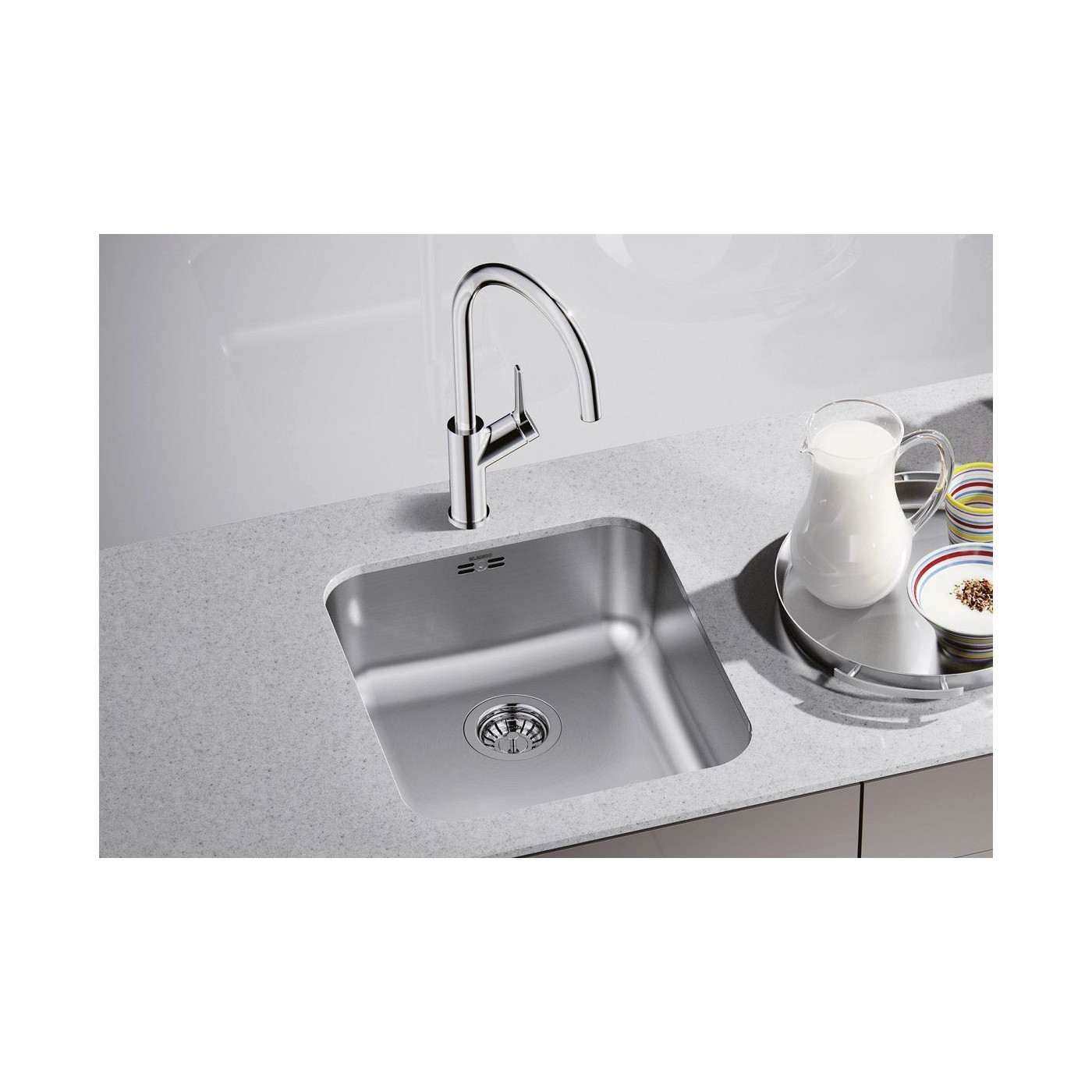 Zlewozmywak Stalowy Supra 450 Stal 518203 Blanco