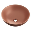 Umywalka Nablatowa 40 cm Okrągła Luqa Terracotta Mat CEAC.6401.400.TEM Excellent