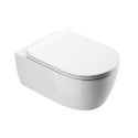 Miska WC 54 cm Wisząca Z Systemem Spłukiwania Spin 360 I Deską Wolnoopadającą Doto Biały Połysk CEEX.1403.545.WH Excellent
