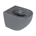 Miska WC 48 cm Wisząca Bezrantowa Z Systemem Spłukiwania Spin 360 Luqa Grafit Mat CEAC.6403.480.GRM Excellent